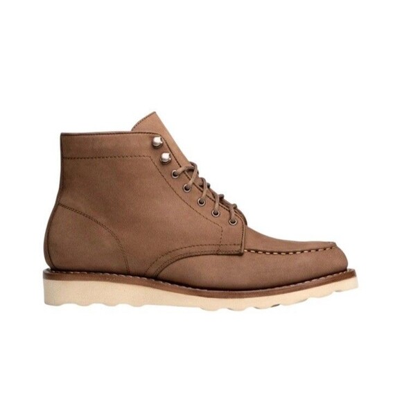 NEW Thursday Boot Co Diplomat Moc Toe Boots Mens 8.5 Brown Leather Vibram Wedge main image 10